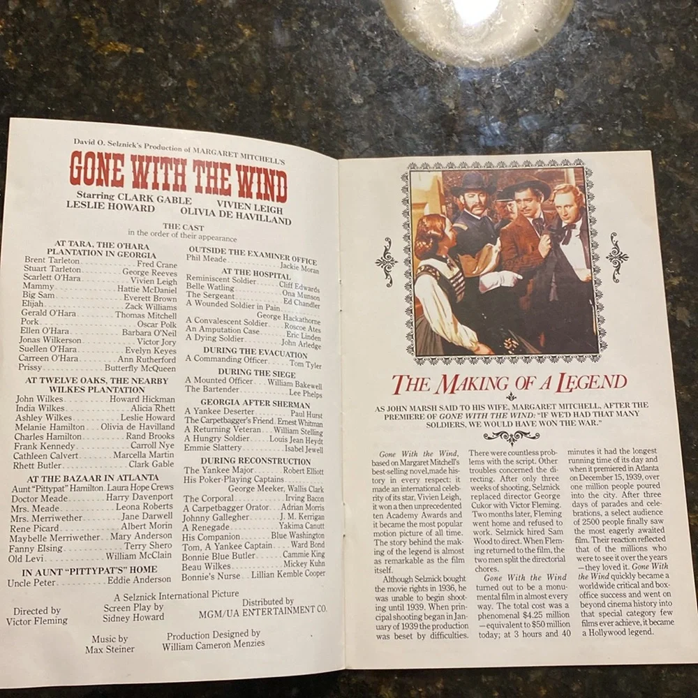 Gone With The Wind MGM/UA Home Video 2 Tape HI-FI VHS Deluxe Edition Box Set '85